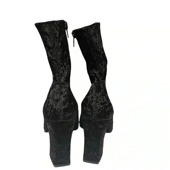 Jeffrey Campbell Anthro Laris velvet grunge fairy whimsygoth ankle boot 9 - Picture 5 of 7